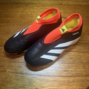Soccer Cleats Size 3 Adidas Predator 24 League Laceless AllGround Youth Boys EUC